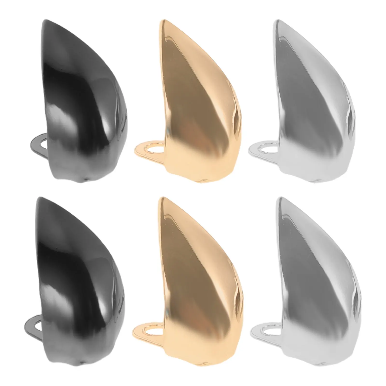 3Pairs High Heel Protective Caps Metal Pointed Shoe Tip Protectors Daily Use Special Events Shoe Guards