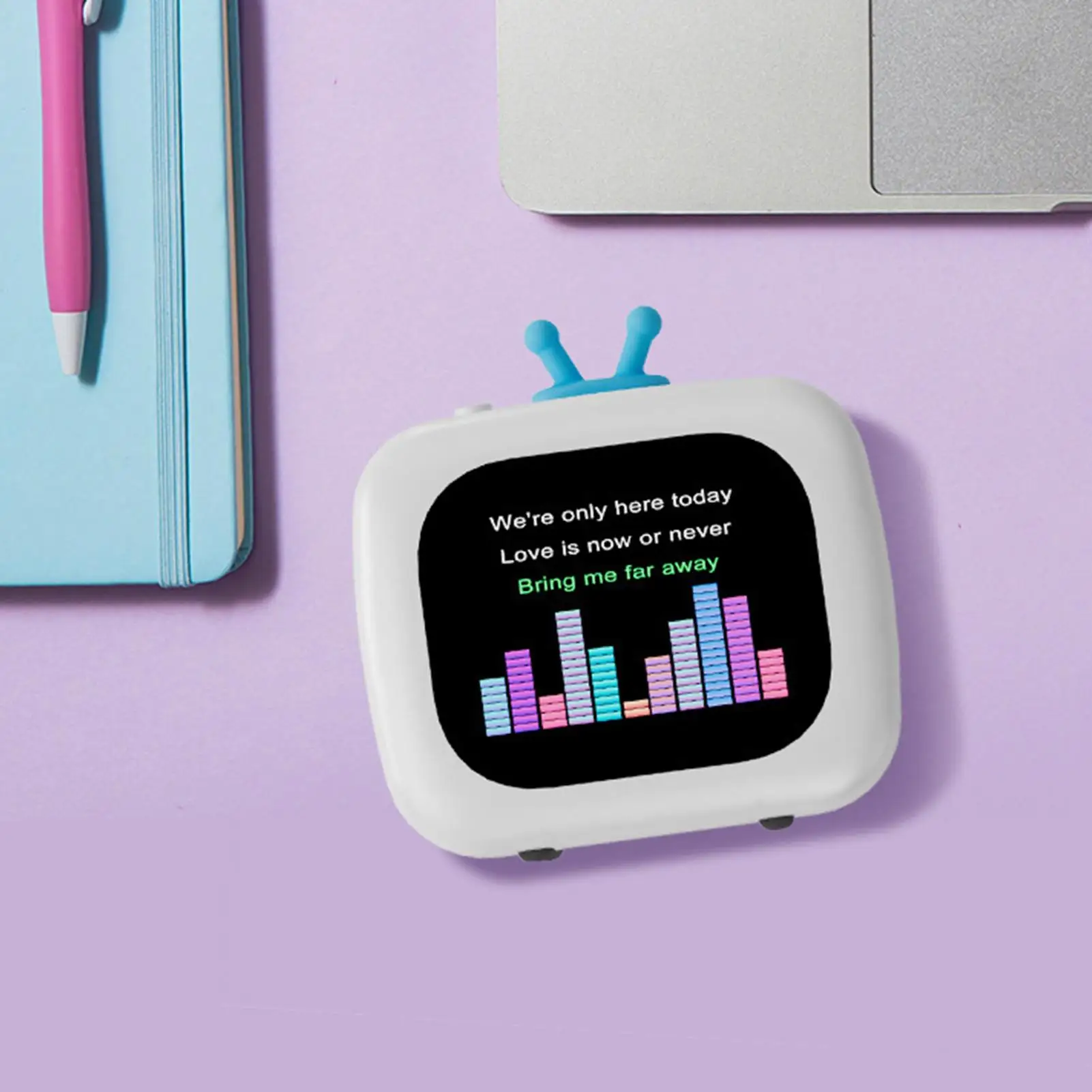 Динамик для путешествий, ТВ-образный уличный динамик, беспроводное многоцелевое аудиоустройство с сенсорным экраном для кемпинга, пляжа, колледжа, тренажерного зала, пешего туризма