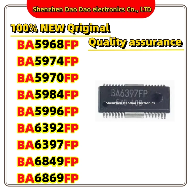 5Pcs BA5968FP BA5984FP BA5996FP BA6392FP BA6397FP BA6849FP BA6869FP BA5974FP BA5970FP IC Chip HSOP-28