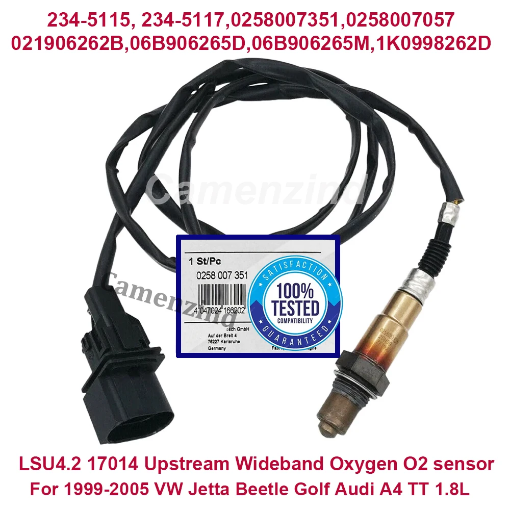 

17351 0258007351 LSU4.2 17014 Upstream PLX AFR Wideband Oxygen O2 sensor 0258007057 021906262B 06B906265D 06B906265M 1K0998262D