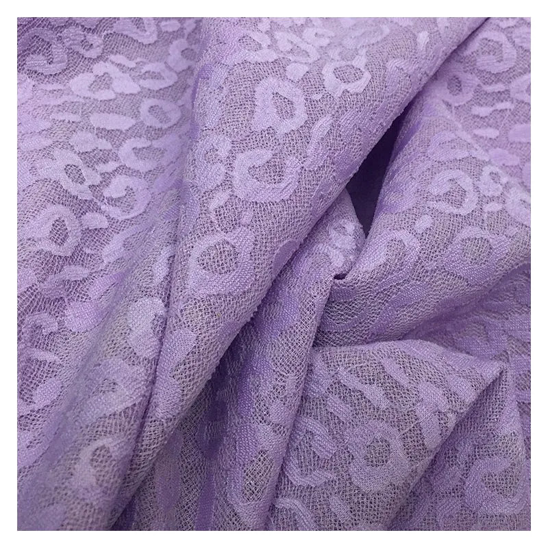 

Высококачественная эластичная трикотажная двухслойная кружевная ткань Dr Set, фиолетовая, розовая, красная, ткань с геометрическим рисунком для одежды