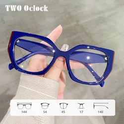 Women's Eyeglasses Frame Irregular Clear Lens Glasses 2025 Trend No Grade Myopia Prescription Optical Frame Ladies Blue Light