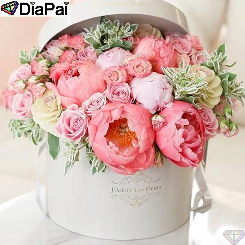 

DiaPai 5D DIY Diamond Painting 100% Full Square/Round Drill "Flower landscape" Diamond Embroidery Cross Stitch 3D Decor A21564