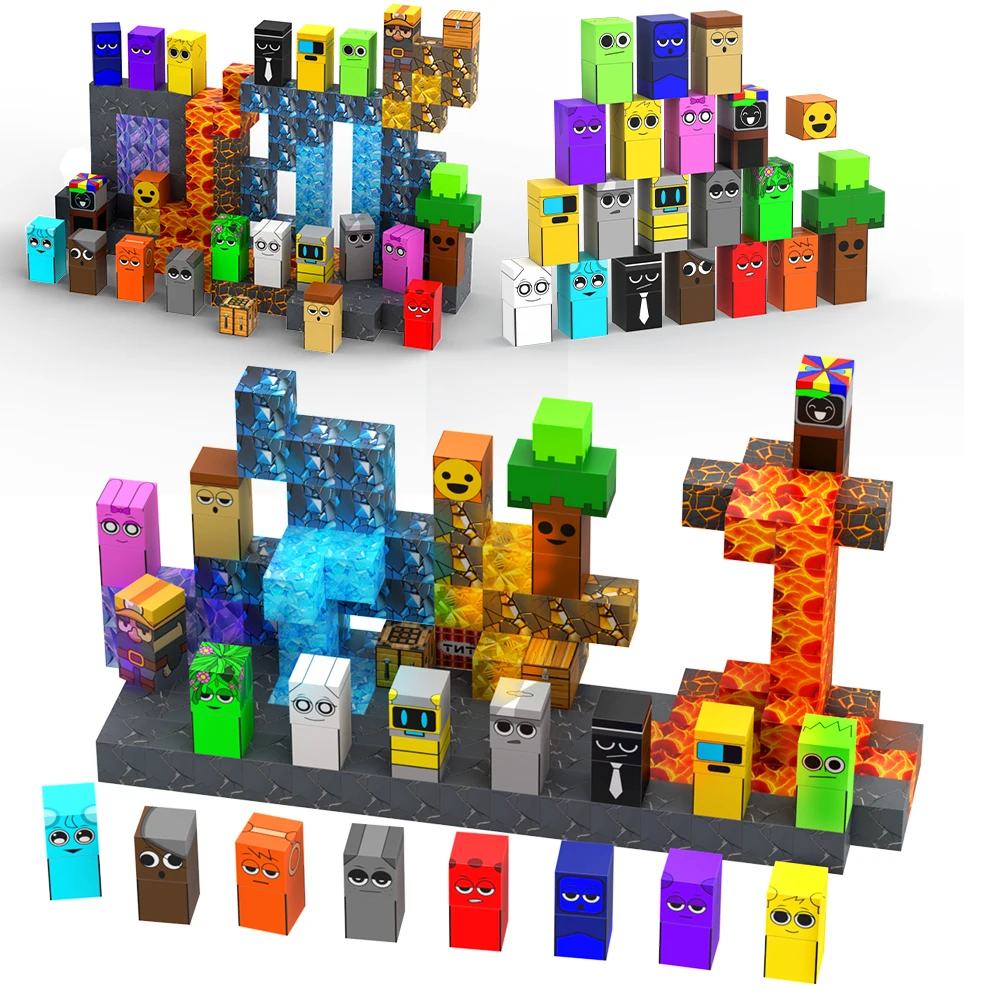

Incrediboxs Sprunki магнитные блоки Фигурки Sprunki Magnet World Frozen Edition STEM Сенсорные игрушки для малышей Подарок на день рождения