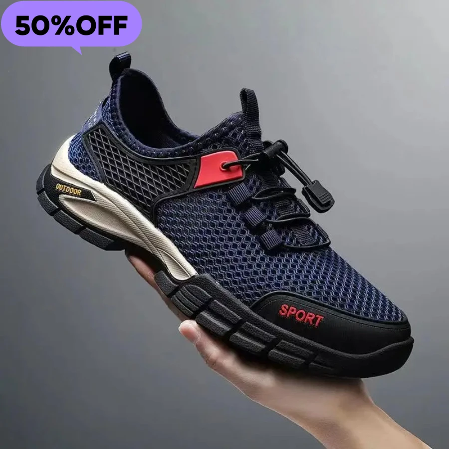 

2026 Outdoor Men Mesh Sneakers Quick Drying Wading Shoes for Men Athletic Walking Running Shoes Breathable Men Climbing Shoes