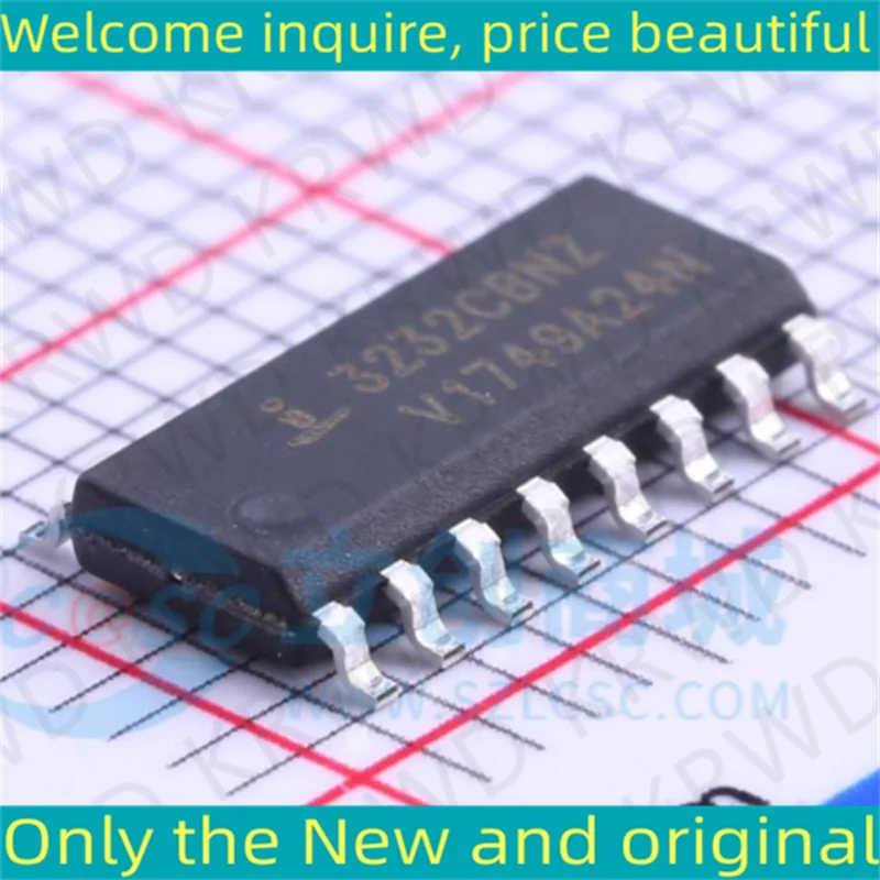 5PCS 3232CBNZ New and Original IC Chip SOP16 ICL3232CBNZ-T ICL3232CBNZ ICL3232C