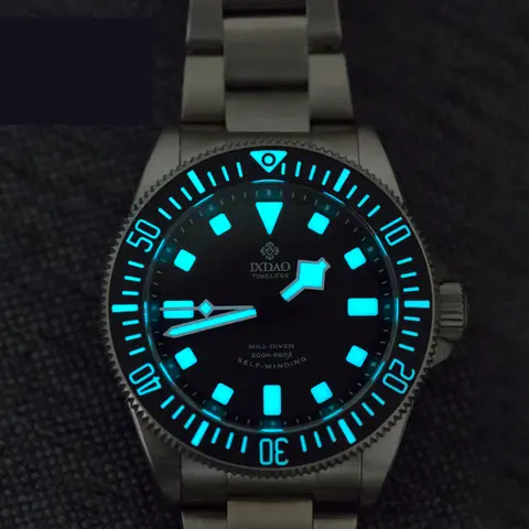 IX&DAO IPOSE 2025 신형 39mm 다이빙 남성용 기계식 시계 PT5000 사파이어 스테인리스 스틸 20Bar 야광 BGW-9 레로즈 옴브레