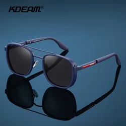 New KDEAM Round Polarized Women's Sunglasses Outdoor Classic Decoration Sun Glasses Anti Blue Light Trendy Luxury HD Glasses