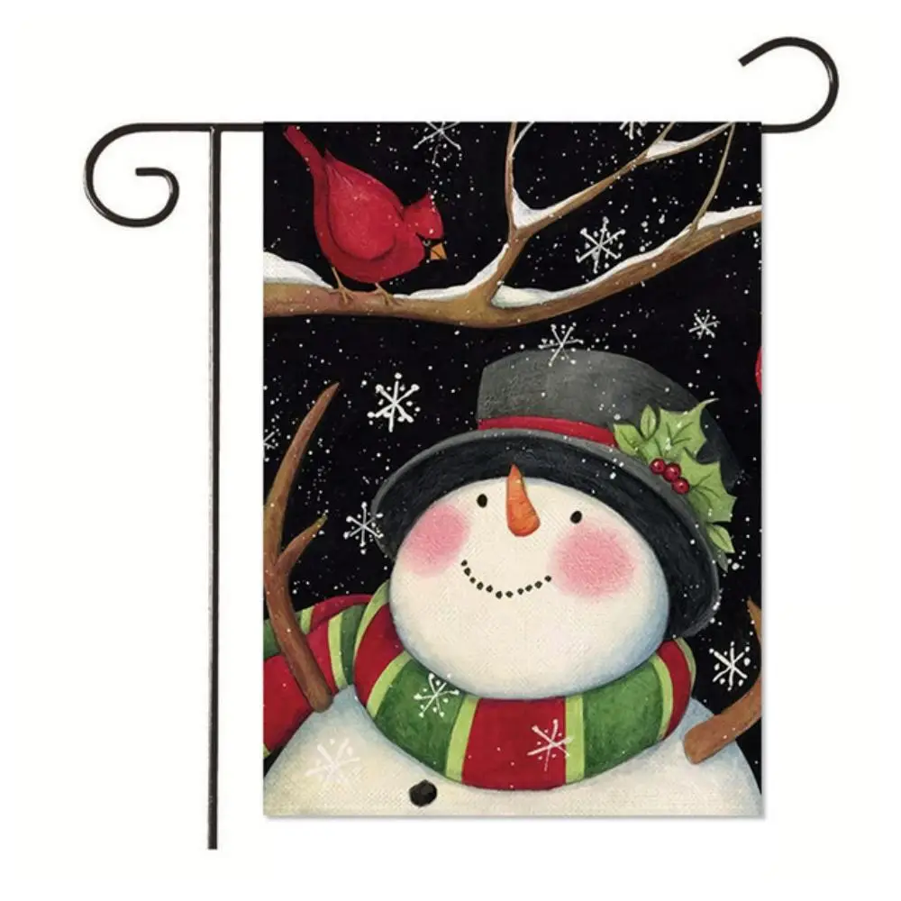 Garden Flag Customizable 30* 45 CM Christmas Series Indoor Outdoor Hanging Flag Without Flag Pole Festive Party Flag Decorations