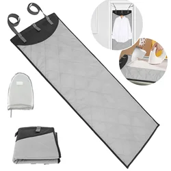 New Portable Ironing Mat Over The Door Press Pad with Steamer Glove Foldable Heat-resistant Clothes Steamer Pad for Home Travel