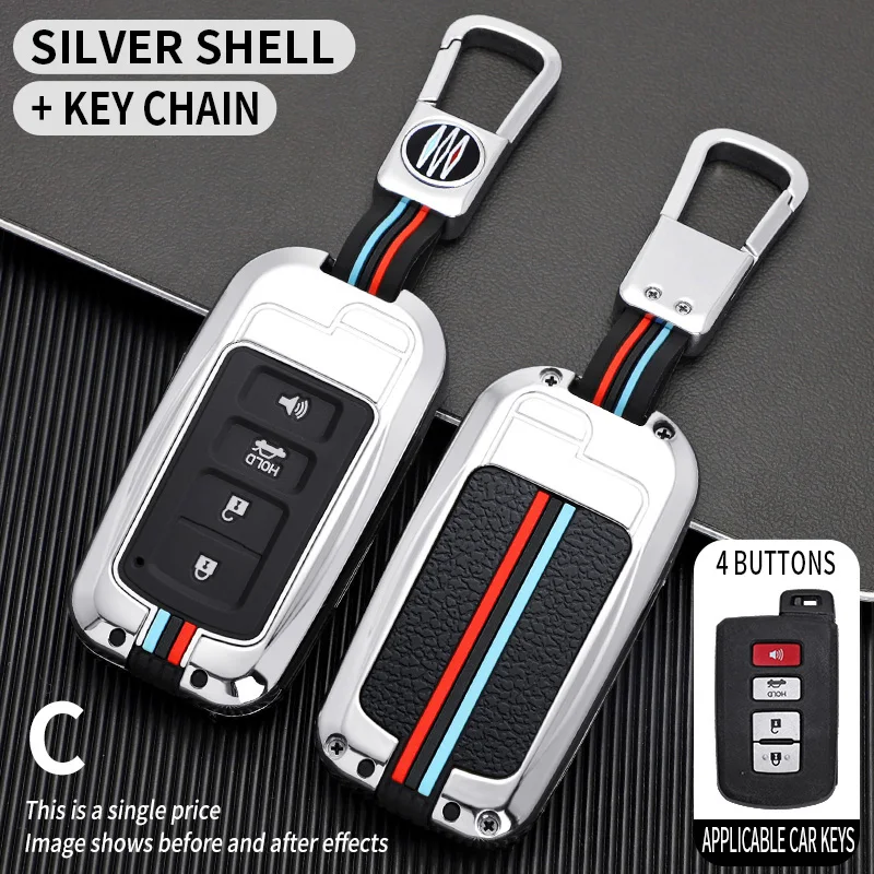 

2 3 4 Button Car Key Case for Toyota Prius 30 Alpha Aqua Land Cruiser Auris for Lexus LC 200 Key Cover Holder Remote 2012 - 2014