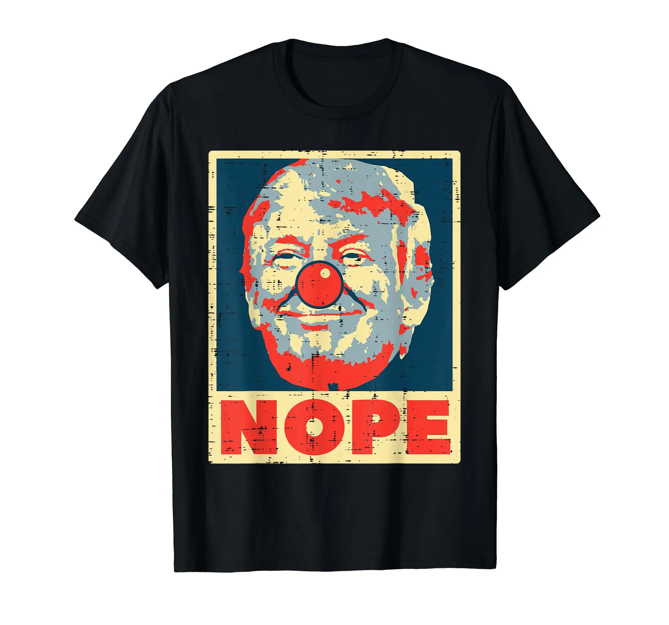 Nope Anti Trump Clown Vintage Retro Impeach No  T-Shirt