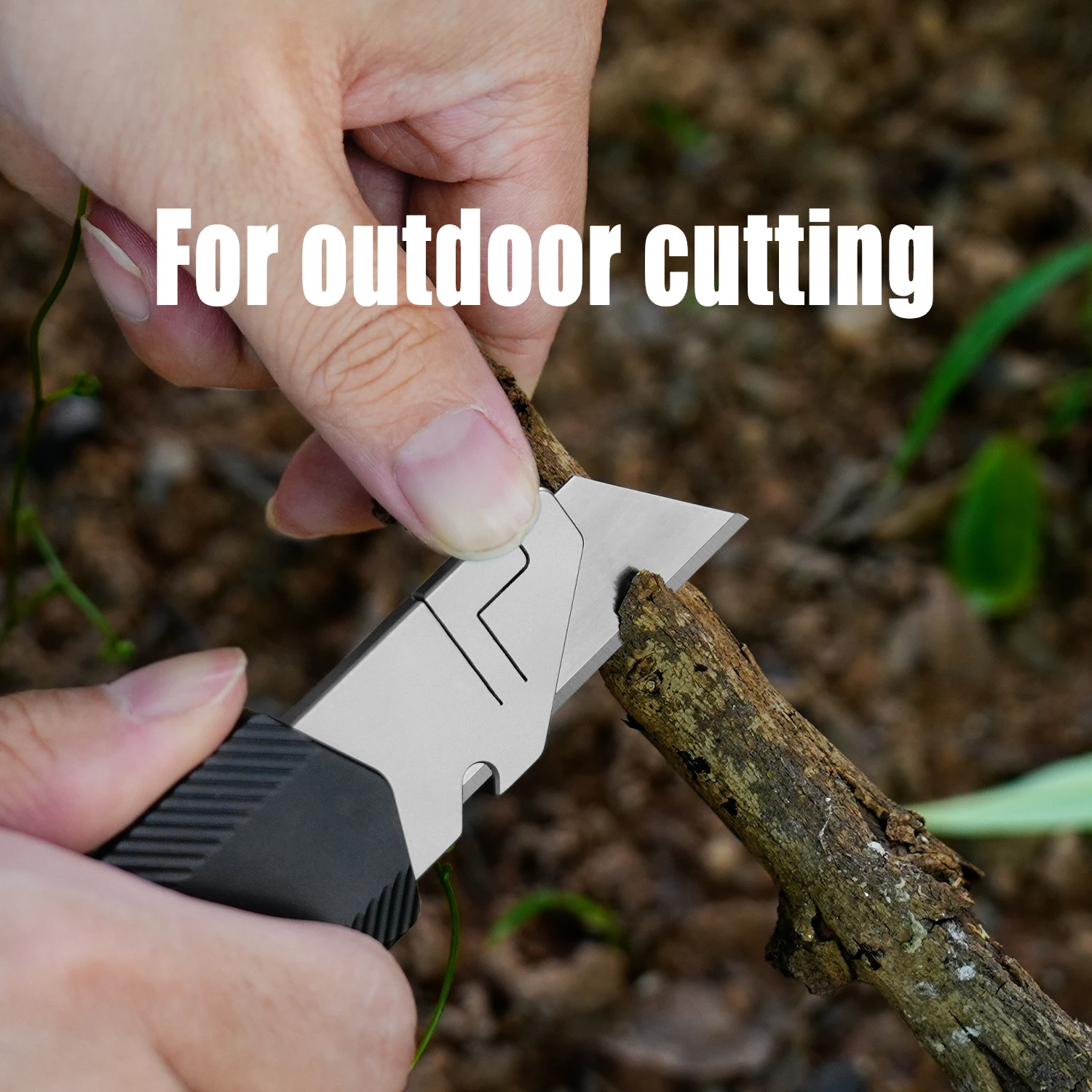 سبائك الألومنيوم سكّين متعدّد الاستخدامات مع 10 شفرات احتياطية اليد لتقوم بها بنفسك قطع الورق في الهواء الطلق التخييم سكين صيد مادة جديدة على الوجهين