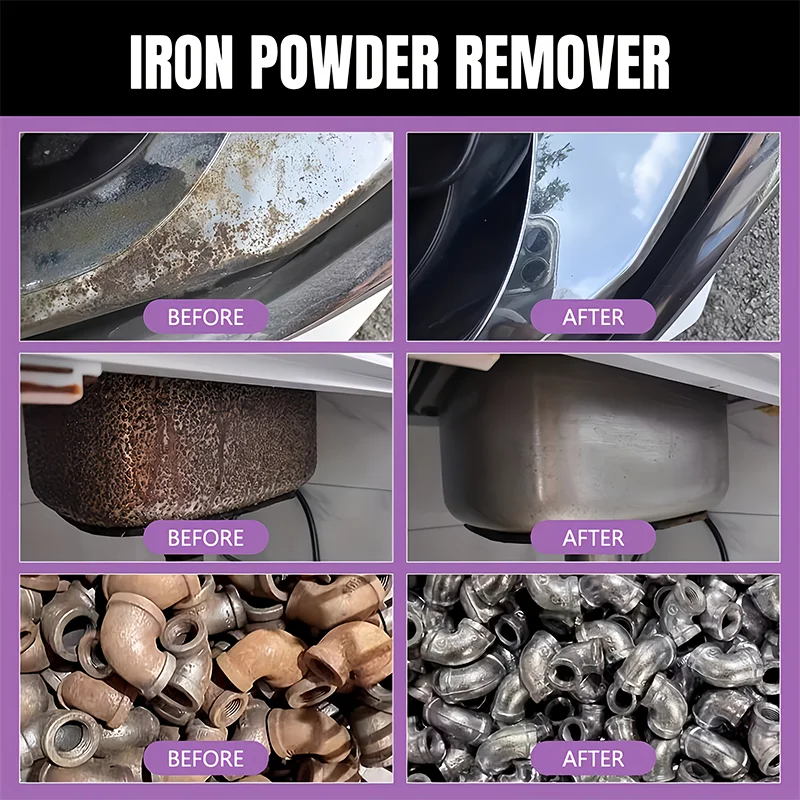 Мощный агент по ремонту металла — полирующий спрей для удаления железного порошка, полировка, возраст восстановления автомобильного металла