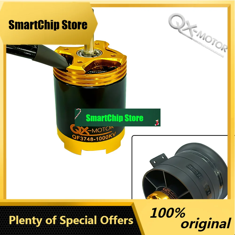 SmCpQX-MOTOR 80mm QF3538 2000KV / QF3748 1000KV For 80mm EDF 12 Blade Ducted Fan RC Airplane Model Remote Control Toy Spare Part