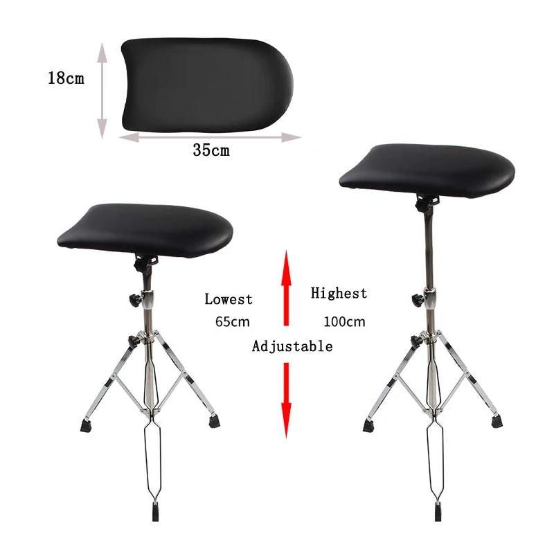 Tattoo Armrest Stand Square Tattoo Arm Leg Rest Stand Foldable Sponge Pad Tripod with Adjustable Height and Tilt Tattoo Equipmen