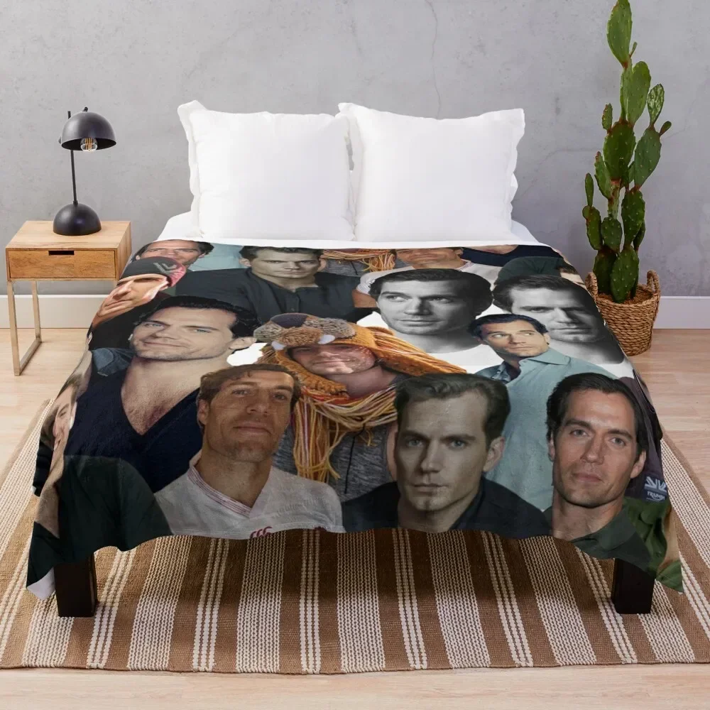 

henry cavill photo collage Throw Blanket decorative Single Summer Beddings Baby Blankets