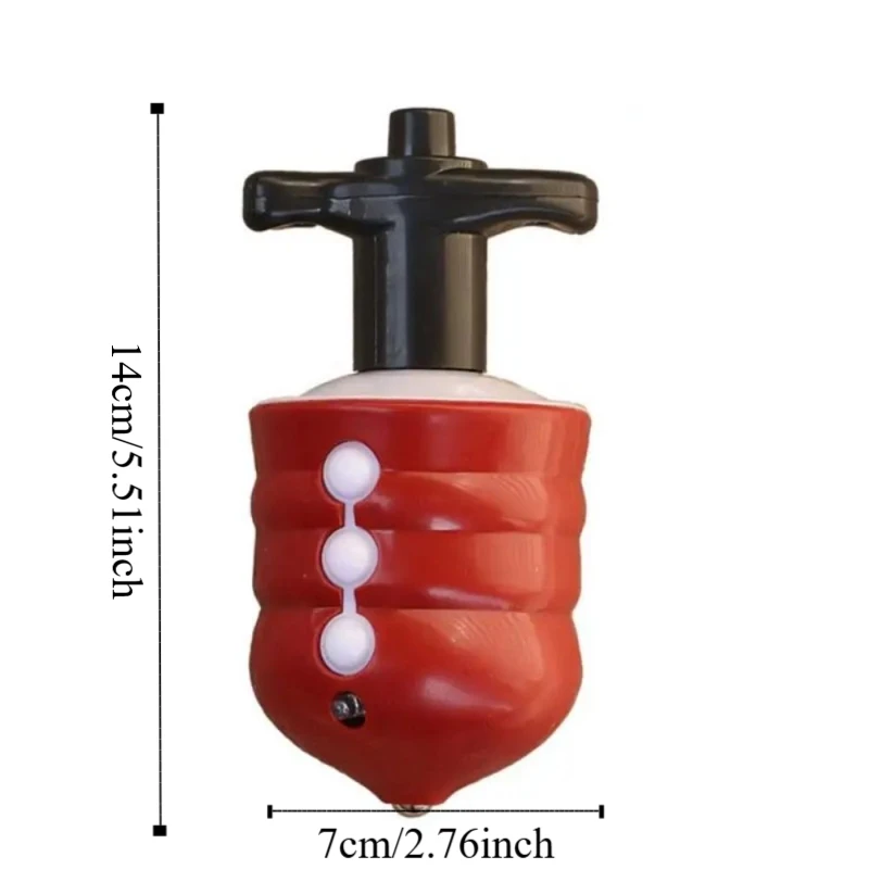 Obrotowa Świecąca Kostka Bączek LED Klasyczne Bączki Obrotowe Wieloosobowe Przenośne Żyroskopy dla Dzieci Prezenty do Przedszkola