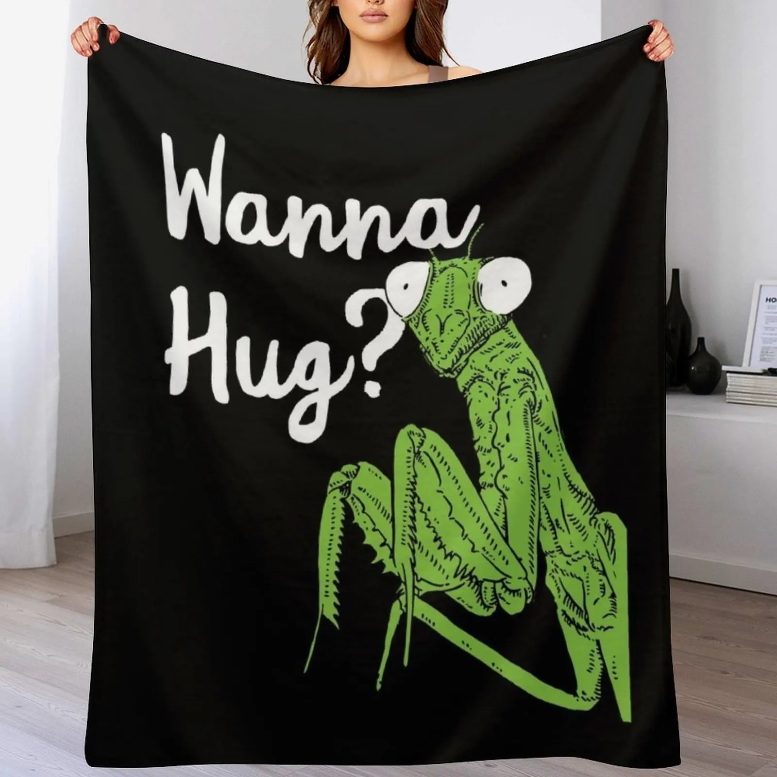 

Insect Enthusiast Praying Mantis Lover Throw Blanket Vintage Moving Bed linens cosplay anime Blankets