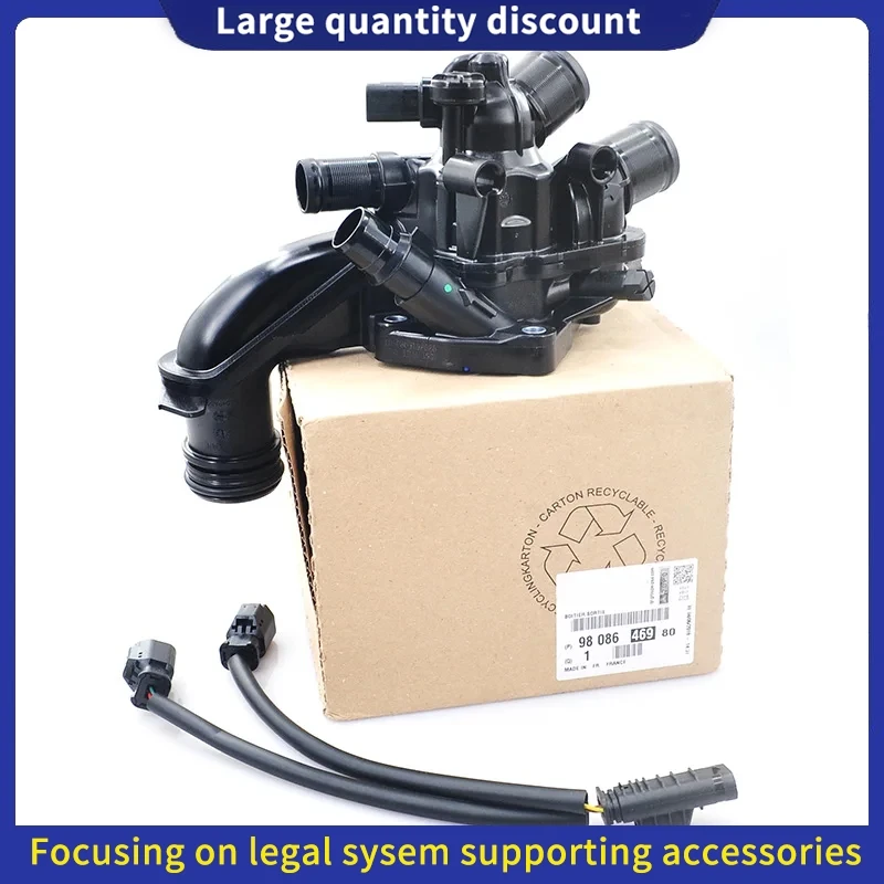 

9808646980 For MINI R56 R55 Peugeot 207 208 308 508 2008 3008 1.4 1.6 16VTi Citroen DS3 C3 Thermostat Housing Water Outlet
