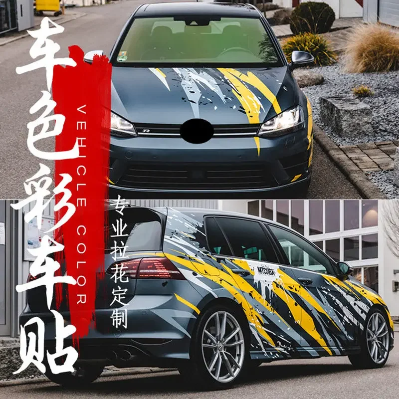 

Car sticker FOR Golf 7 Golf 8 POLO Scirocco GTI GOLF 6 body exterior decoration racing Decal sports film accessories