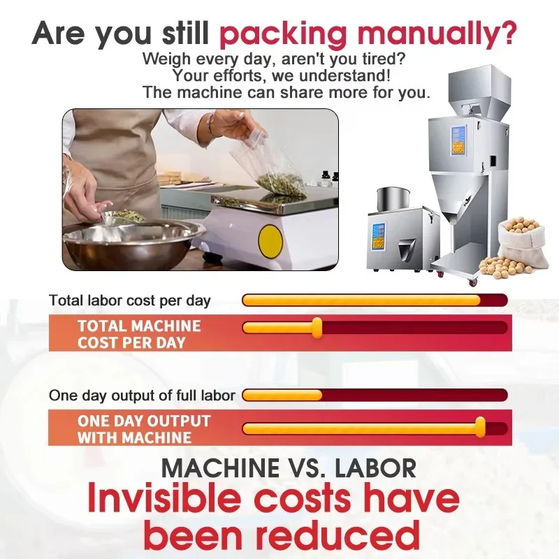 Intelligent Automatic Coffee, Pepper Flavor, Dispensing, Particle Powder Filling Machine, Food Packaging and Filling Machine 2