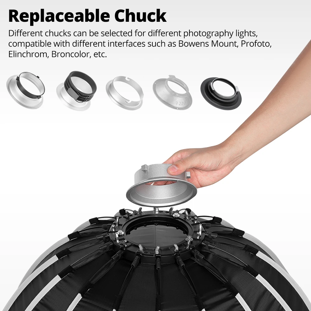 Ambitful PS60 60cm PS90 90cm PS120cm تحديث 120cm الإفراج السريع عن قاعدة Bowens Elinchrom مربع ناعم عميق مقوي الشبكة