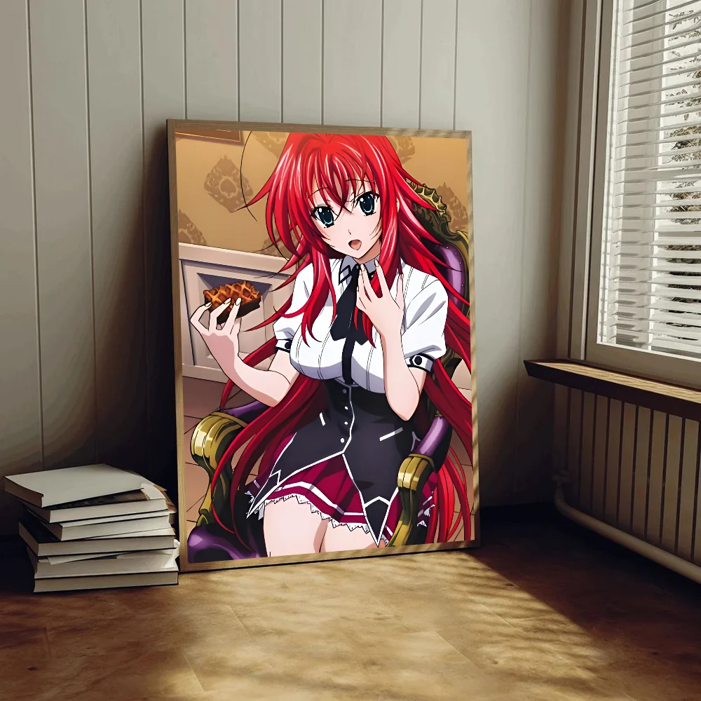 High School DxD Anime Posters Sticky HD Quality Wall Art Retro Posters for Home Kawaii Room Decor