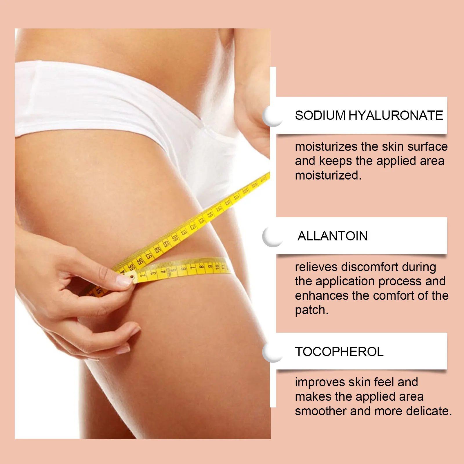 Invisible Thin Leg Sticker Lifting Thigh Improve Flabby Sagging Skin Cellulite Tightening Sweatproof Anti Wear Leg Firming Tape - view 3