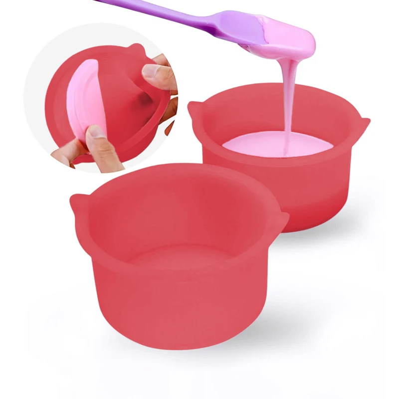 400 مللي الشمع دفئا مقاومة للحرارة استبدال سيليكون السلطانيات إزالة الشعر الشمع غير عصا عموم سهلة لتنظيف إزالة الشعر الجمال أداة