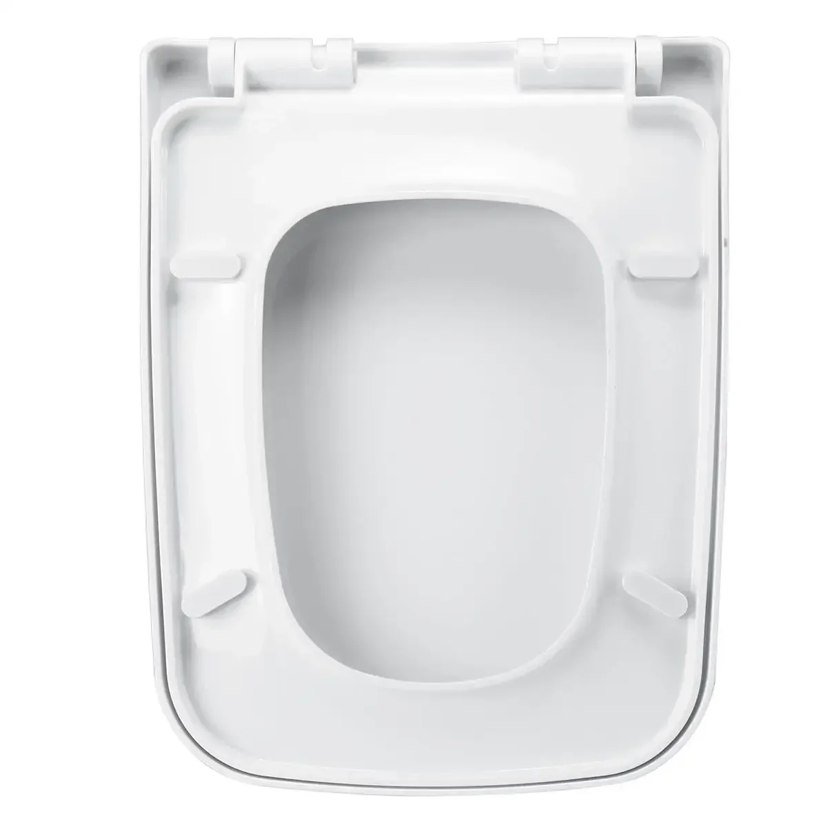 Asientos de inodoro redondos cuadrados PP Universal de cierre lento juego de cubierta de tapa de asiento de inodoro grueso reemplazo antibacteriano