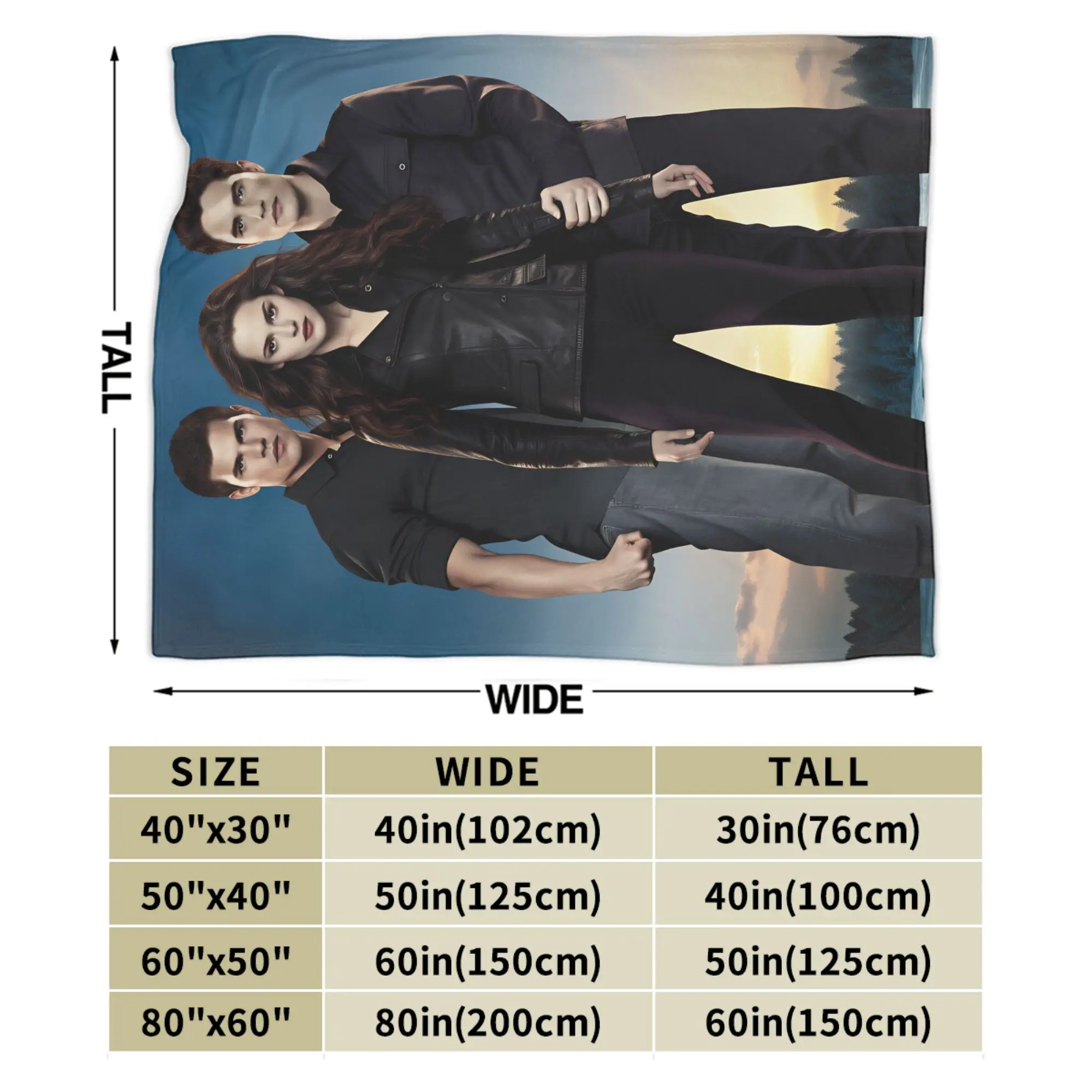 ديكور إدوارد بطانية جودة فائقة النعومة بطانية رمي الشفق ساغا الشتاء صبي فتاة المفرش الجمالي في الهواء الطلق