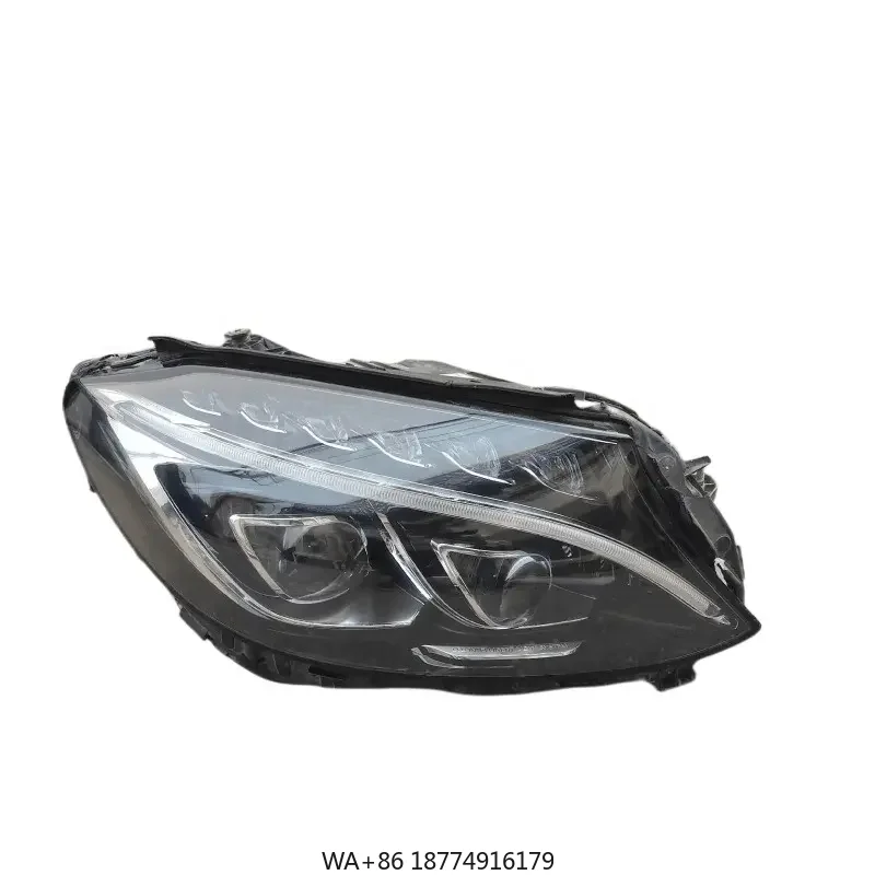 

Suitable for c Class W205 Full Led Headlight C-class 205 Upgrade to High Version Two Lens Original Used Led Light