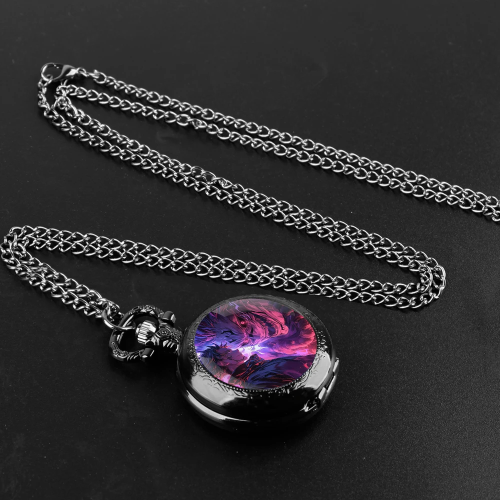 Jujutsu Kaisen Unique Creative Quartz Pocket Watche Necklace Accessory Chain Clock Kids Souvenir Best Gifts For Children Men