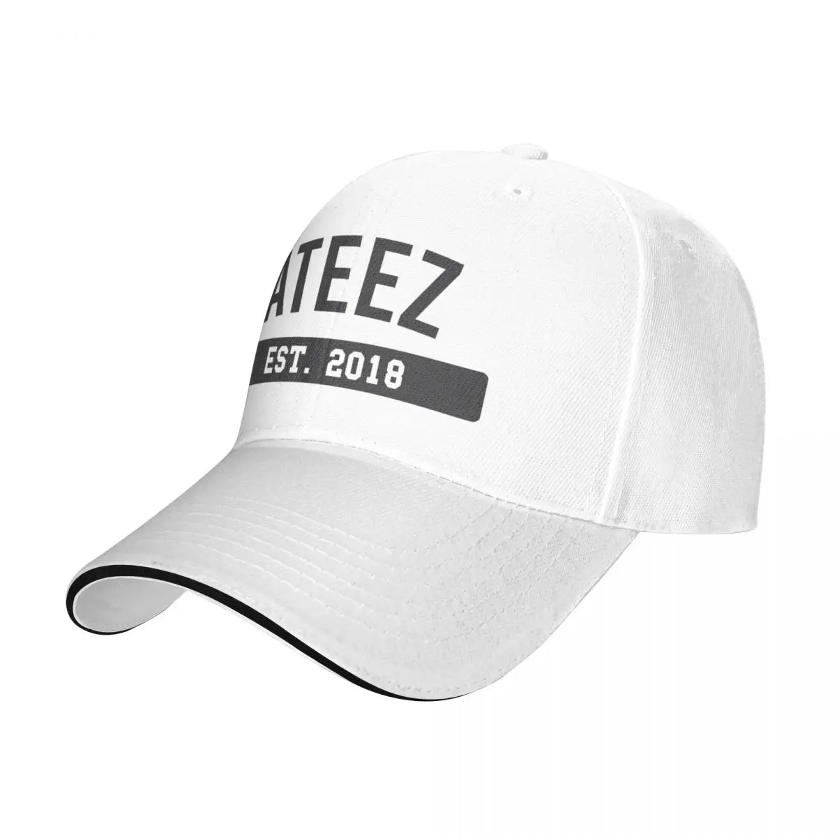 Kpop College-ateez | kpop merch สำหรับแฟนๆของ kpop | ของขวัญสำหรับหมวกเบสบอล atiny แบรนด์หมวกแก๊ปผู้ชายหมวกม้าคลั่ง |-F-| ผู้ชายผู้หญิง