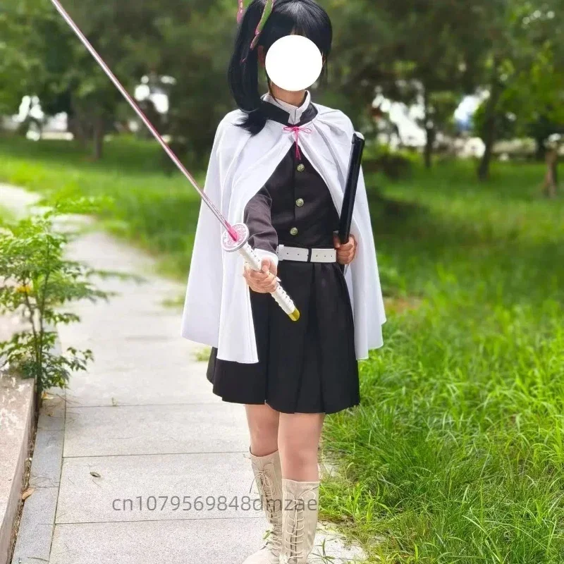 

Fc6halloween Devil Slayer cosplay costume, chestnut flower falling defection Nahu cosplay, black and white matching with ACC @ f