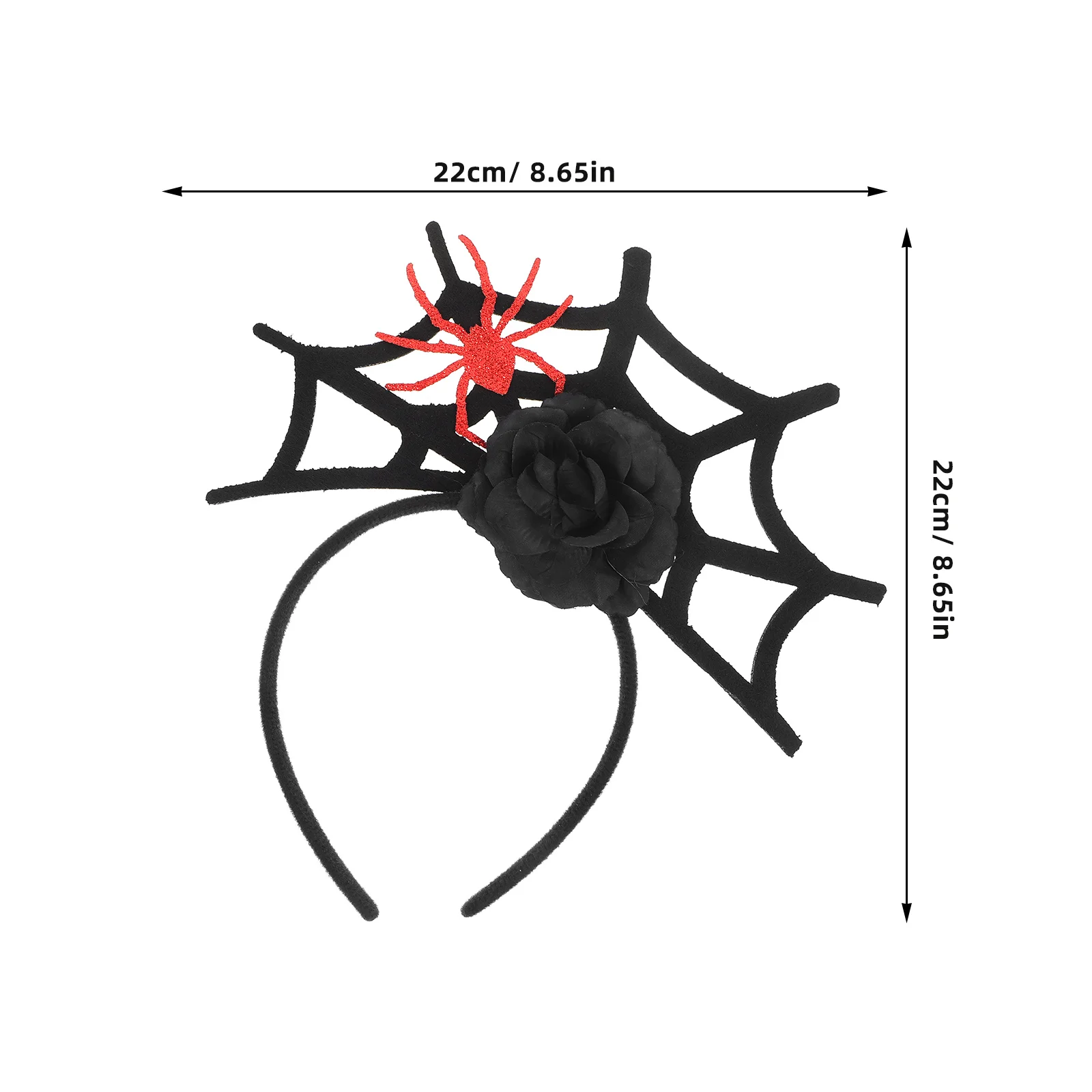 

Spider Headband Lightweight Comfortable Halloween Party Headwear for Adults Carnival Costume AccessoriesFunny Hair Band