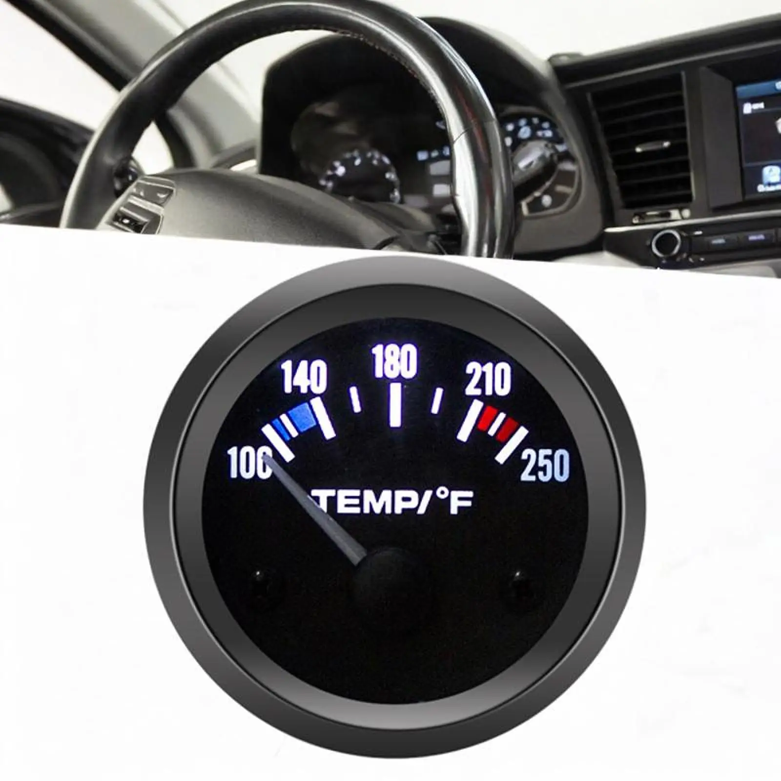 Water Temperature Gauge Fahrenheit Pointer Water Temp Gauge for Truck