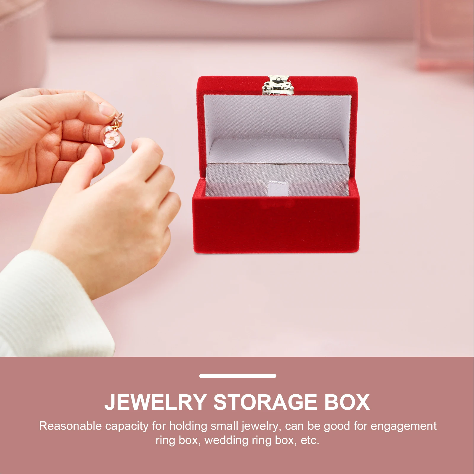 

Jewelry Box Ring Gift Boxes Earrings Gold Lightweight Storage Wedding Birthday Engagement Thanksgiving Valentines Day Mini