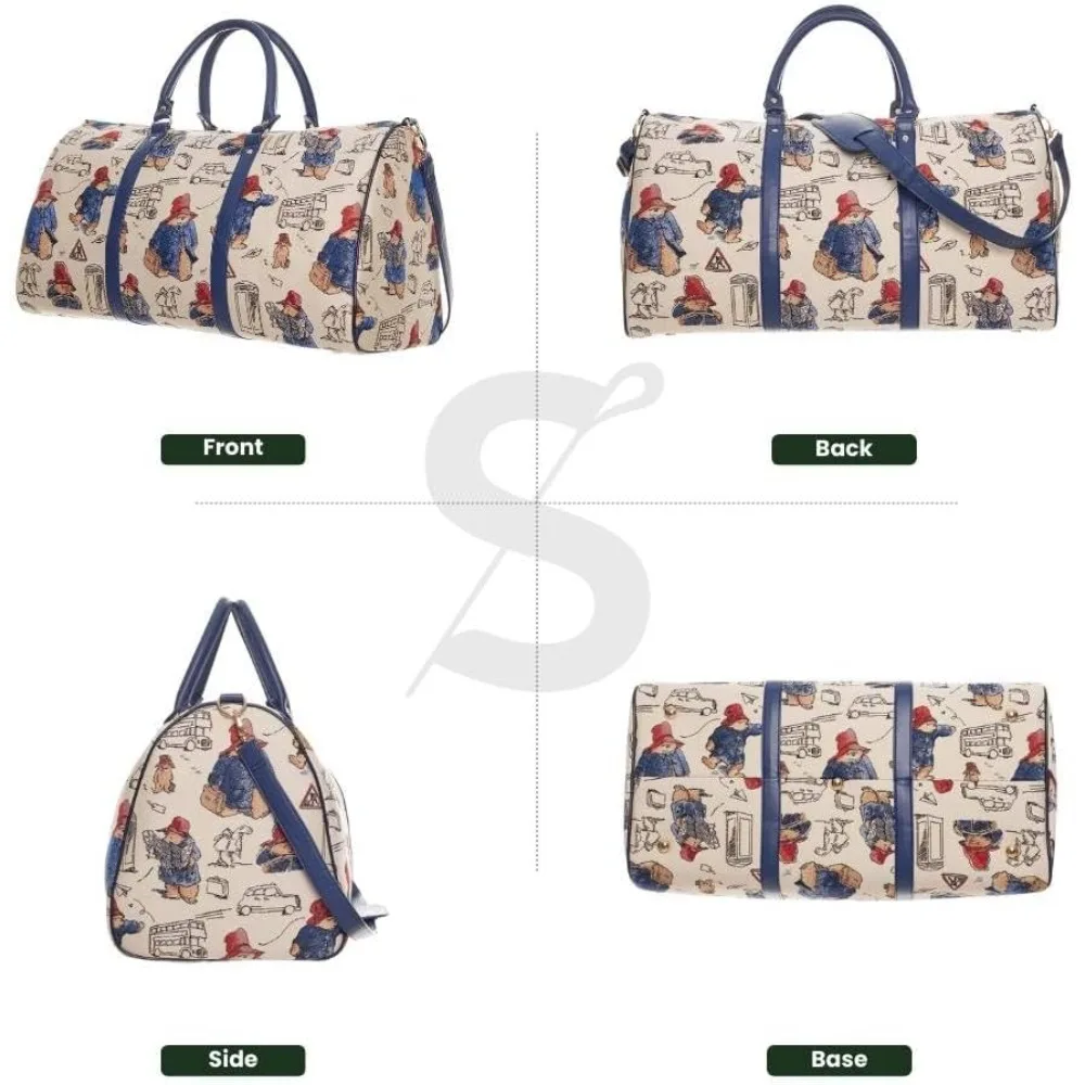 حقيبة نسائية كبيرة من القماش الخشن لعطلة نهاية الأسبوع للسفر وصالة الألعاب الرياضية وطوال الليل #2