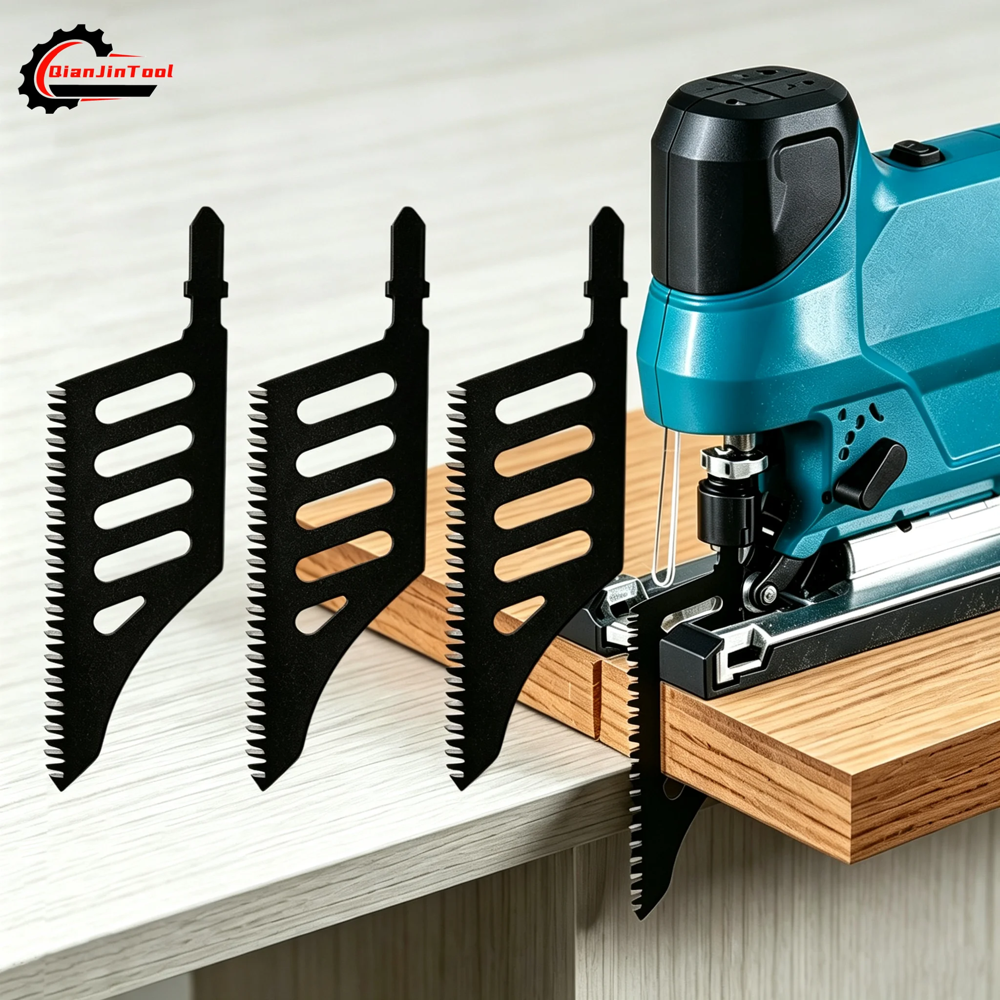 T142HB Jigsaw Blade Curve T Shank Wood Blade Curve Saw Blade Upgraded 3‑Sided Cutting Teeth Hardwood Plywood Wood Cutting Tool