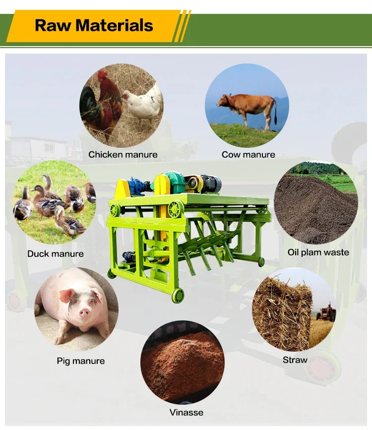 Bio-organic Fertilizer Pile-turning Machine or Compost Agitator for Aerobic Fermentation