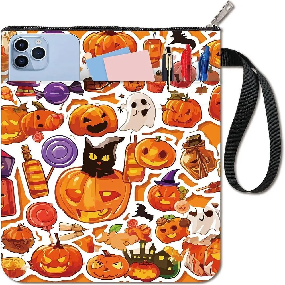 Cloth Book Cover Notebook Wraps Rectangle Pumpkin 280x220mm