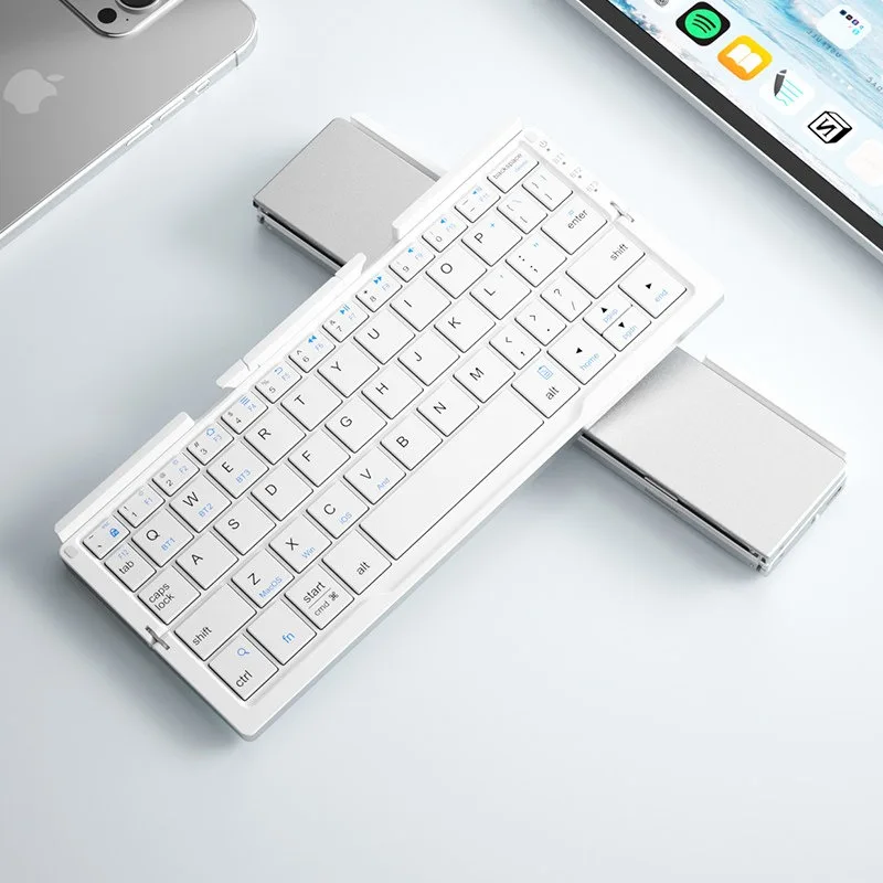 BOW Wireless Folding Triple Bluetooth Keyboard Mobile Phone Tablet Notebook Mini Portable Keyboard