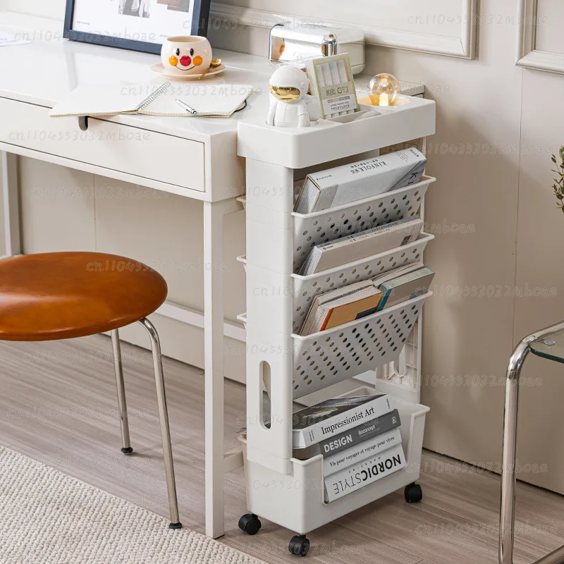 Student Desk Bookcase Removable Holders Floor-To-Floor Hanging Reading Rack Book Organizing Storage Shelf for Bags And Artifacts