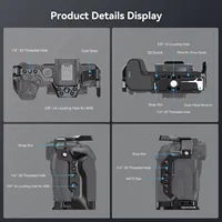 SmallRig R8 Camera Cage for Canon EOS R8 with Arca Swiss Quick-Release Plate for DJI Gimbal Tripod w 1/4\