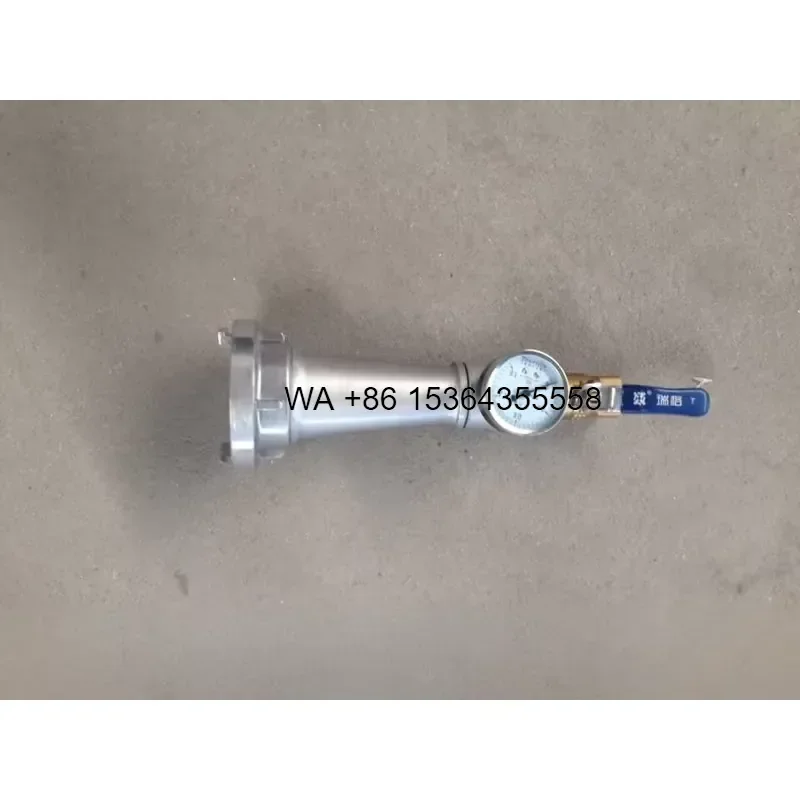 Wmwmnu for 65mm 2.5 Inch Aluminum Flexible Hydrant Pressure Testing Device Switch Straight Stream Nozzle Firefighting