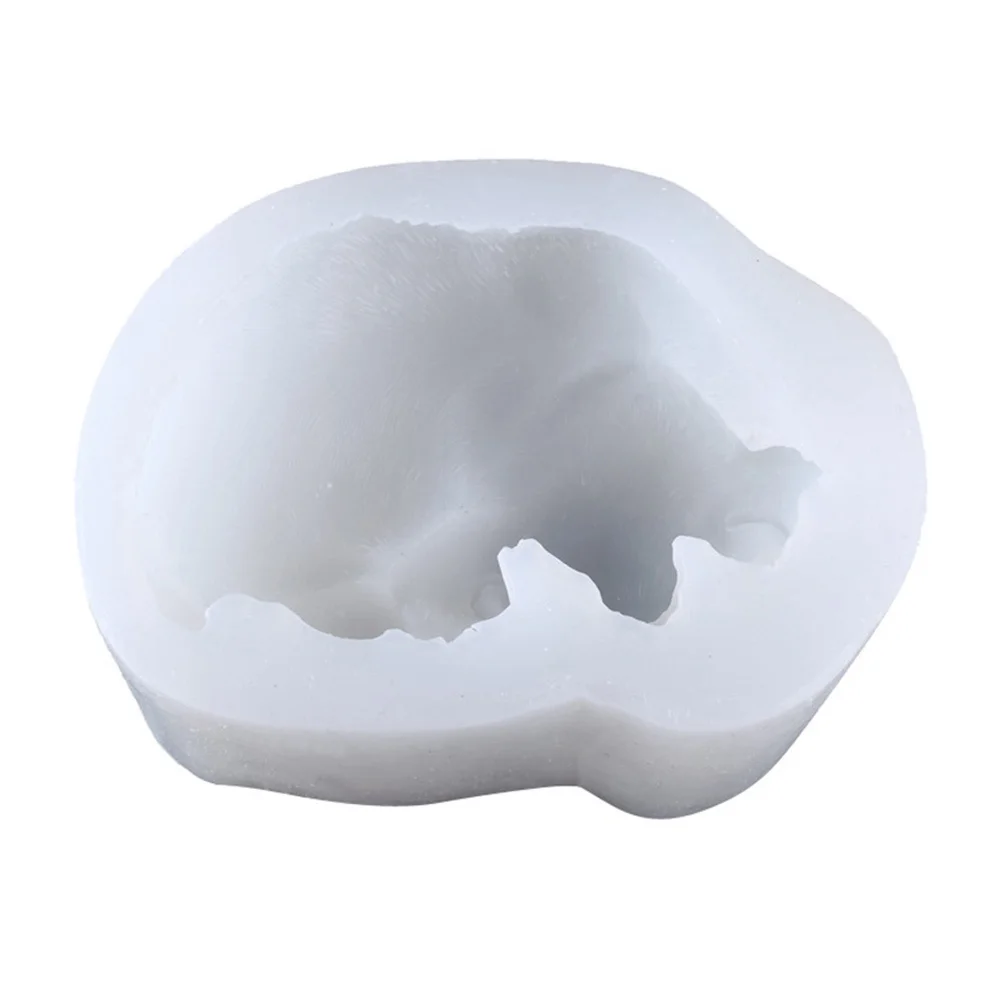 

Silicone Crystal Resin Mold Sleeping Dog Design Baking Mold for Chocolate Cake DIY Craft Home Kitchen Decorating Tool