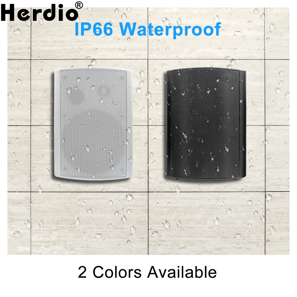 Herdio 6.5 inch Wall Mounted Speaker 400W/pair of Passive Subwoofer ABS Material Sound Box System  Applicable to Living Room