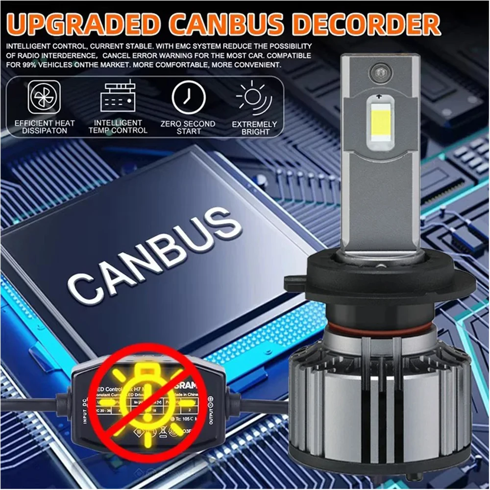 OSRAM 24V LED ZX2.0 Truck Headlight H1 H4 H7 Super Power Light 6500K Cool White Upgrade Replace Bright High Low Beam